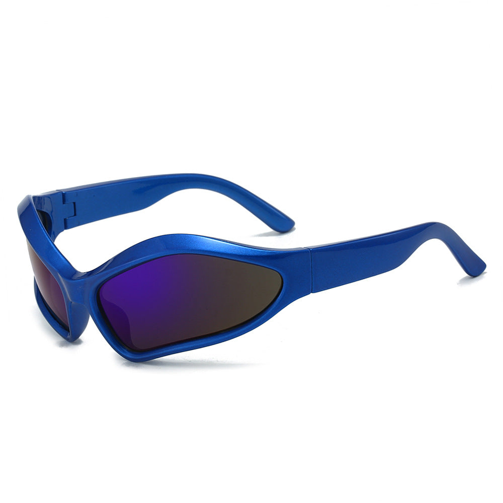 Wholesale Y2K Personalized Oval Color Matching Sunglasses