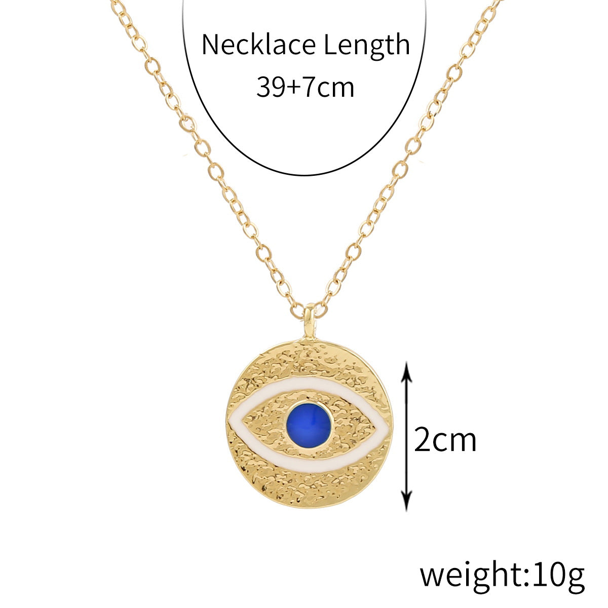 Wholesale Devil' s Eye Pendant Multi-Layer Necklace