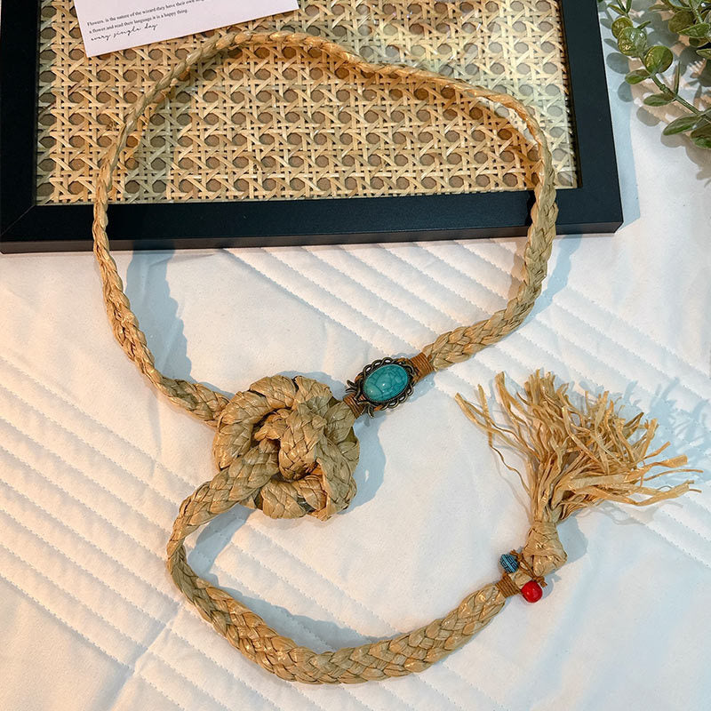 Wholesale Zhendianzhibao Handwoven Cotton Linen Belt