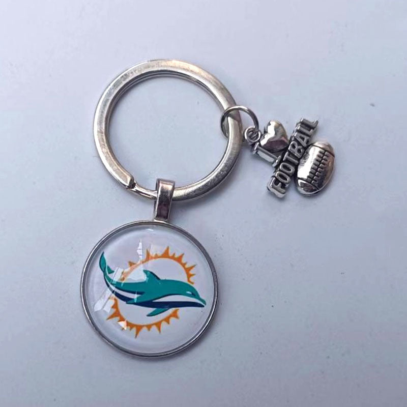 Wholesale I Love Football Team Keychain