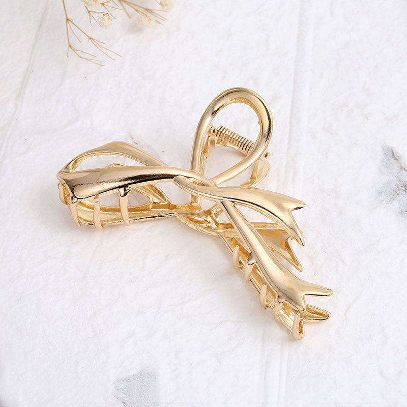 Wholesale Fashion Simple Butterfly Combination Gold Clip