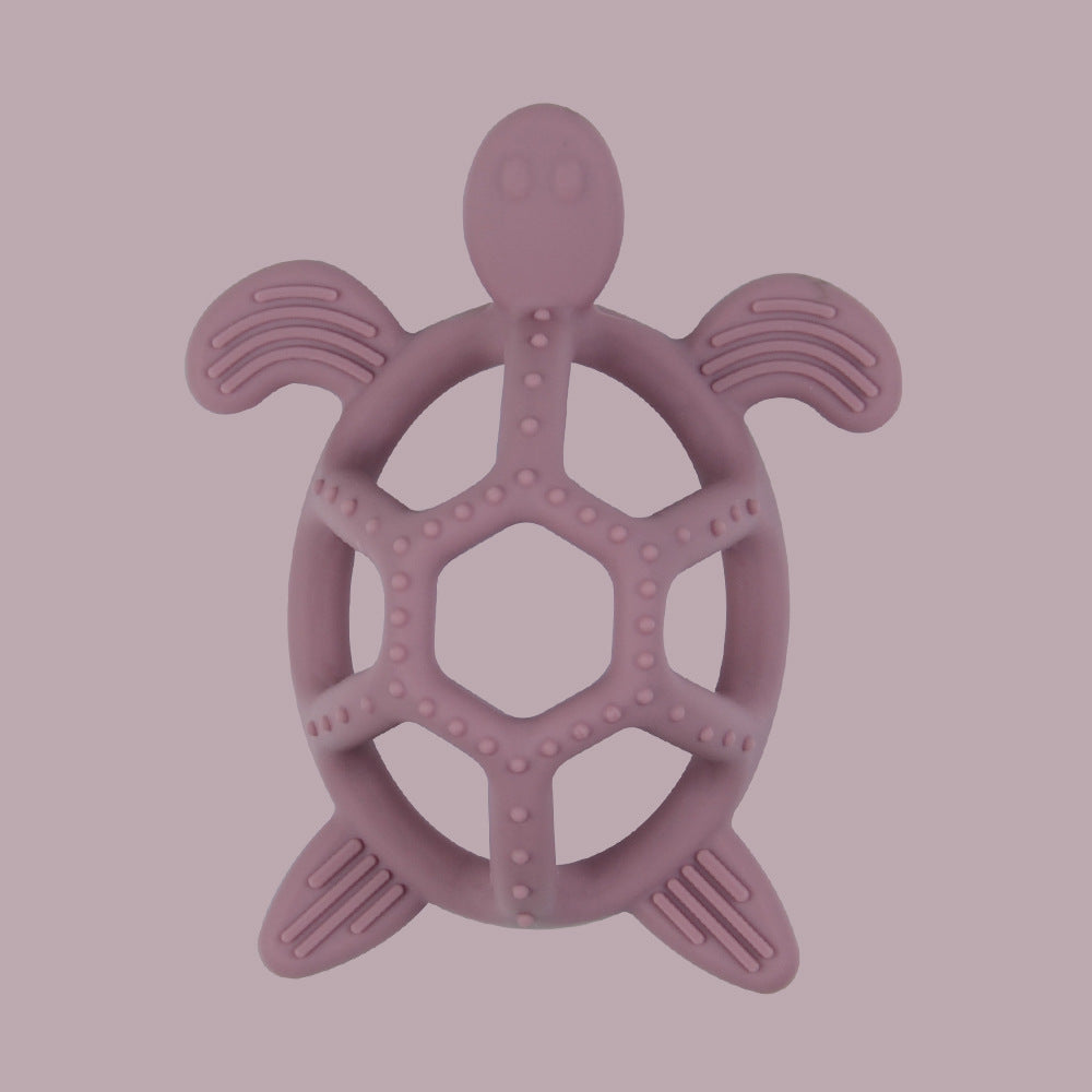 Wholesale 10pcs/pack Hemispherical Hollow Silicone Teether Baby Turtle Molar Stick Toy