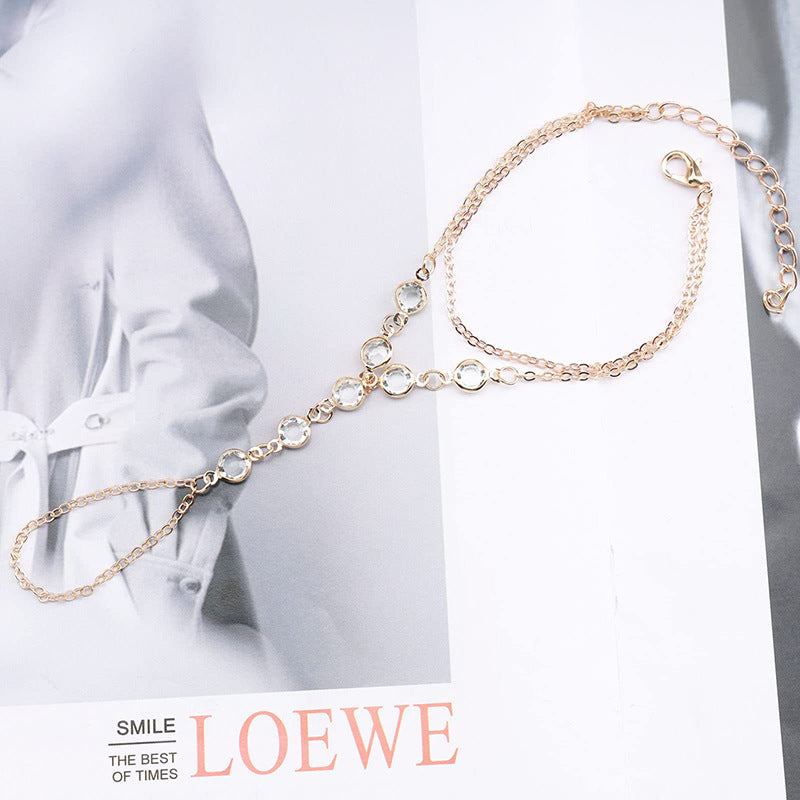 Wholesale Pearl Finger Ring Wedding Beaded Bracelet