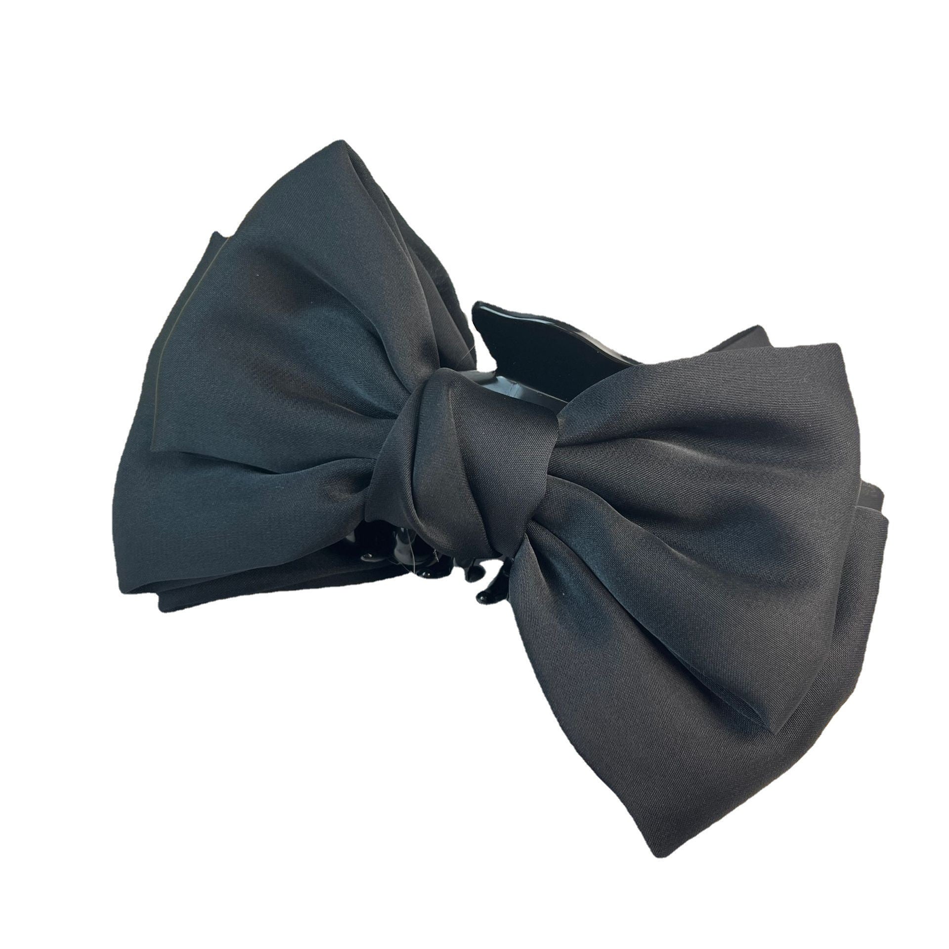 Wholesale Oversized Black Fugitive Princess Double Sided Bow Hair Clip