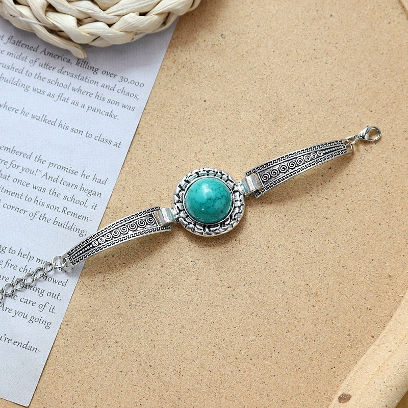 Wholesale Colored Stone All-match Simple Bracelet