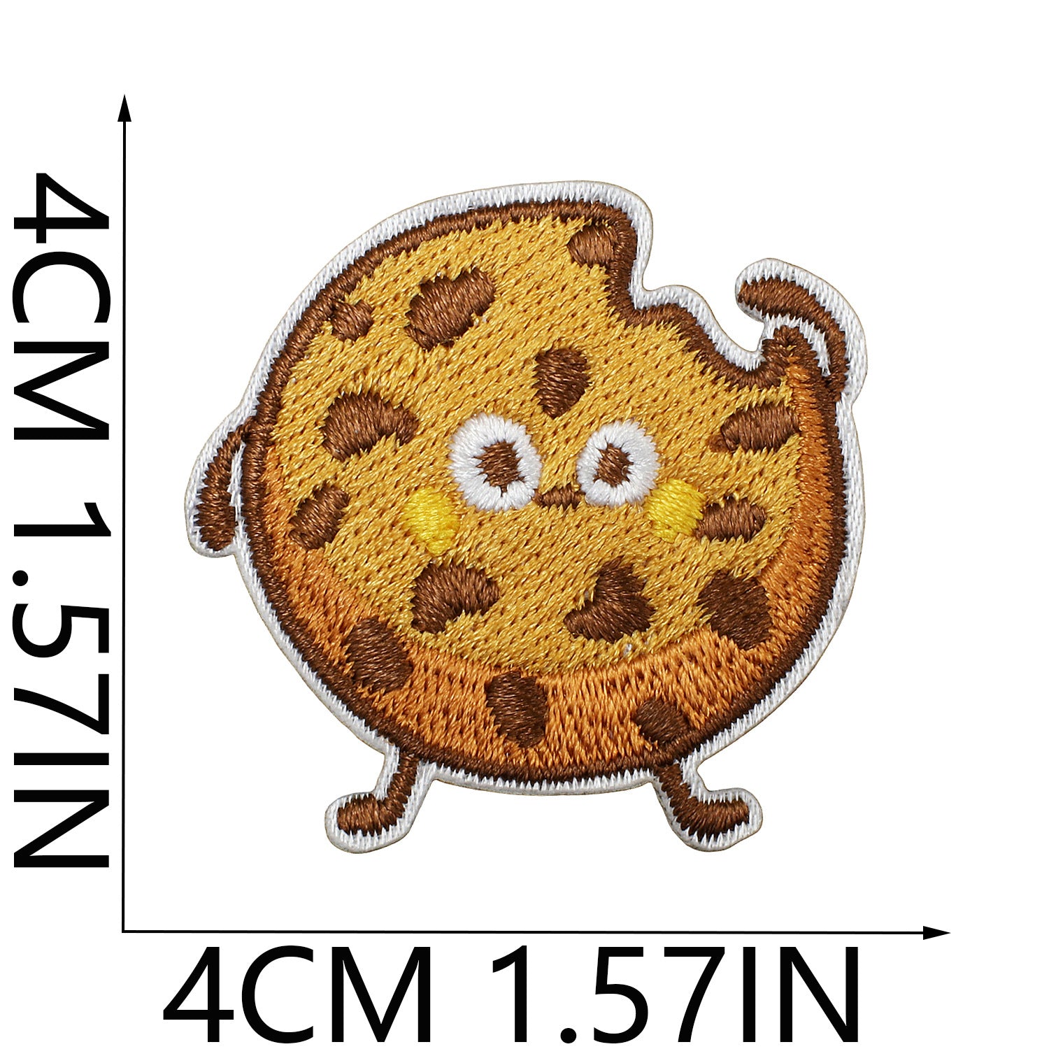 Wholesale Cartoon Matcha Croissant Embroidery Patch For Clothing Hats DIY Craft Decorative Accent