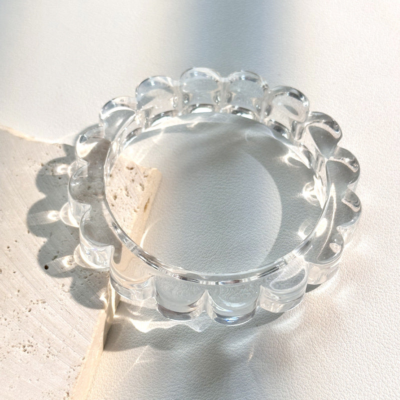 Wholesale Geometric Irregular Acrylic Ring Elegant Retro Bracelet