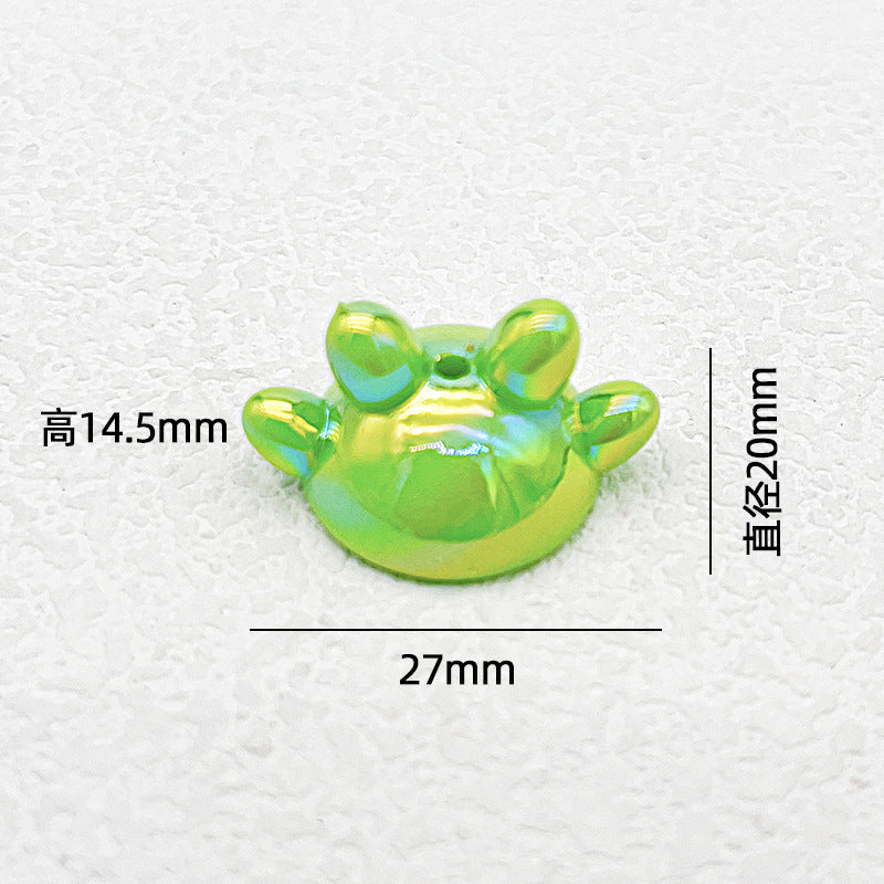 Wholesale Overalls Diy Beads Loose Beads Acrylic Hand Painted Beads Accessories