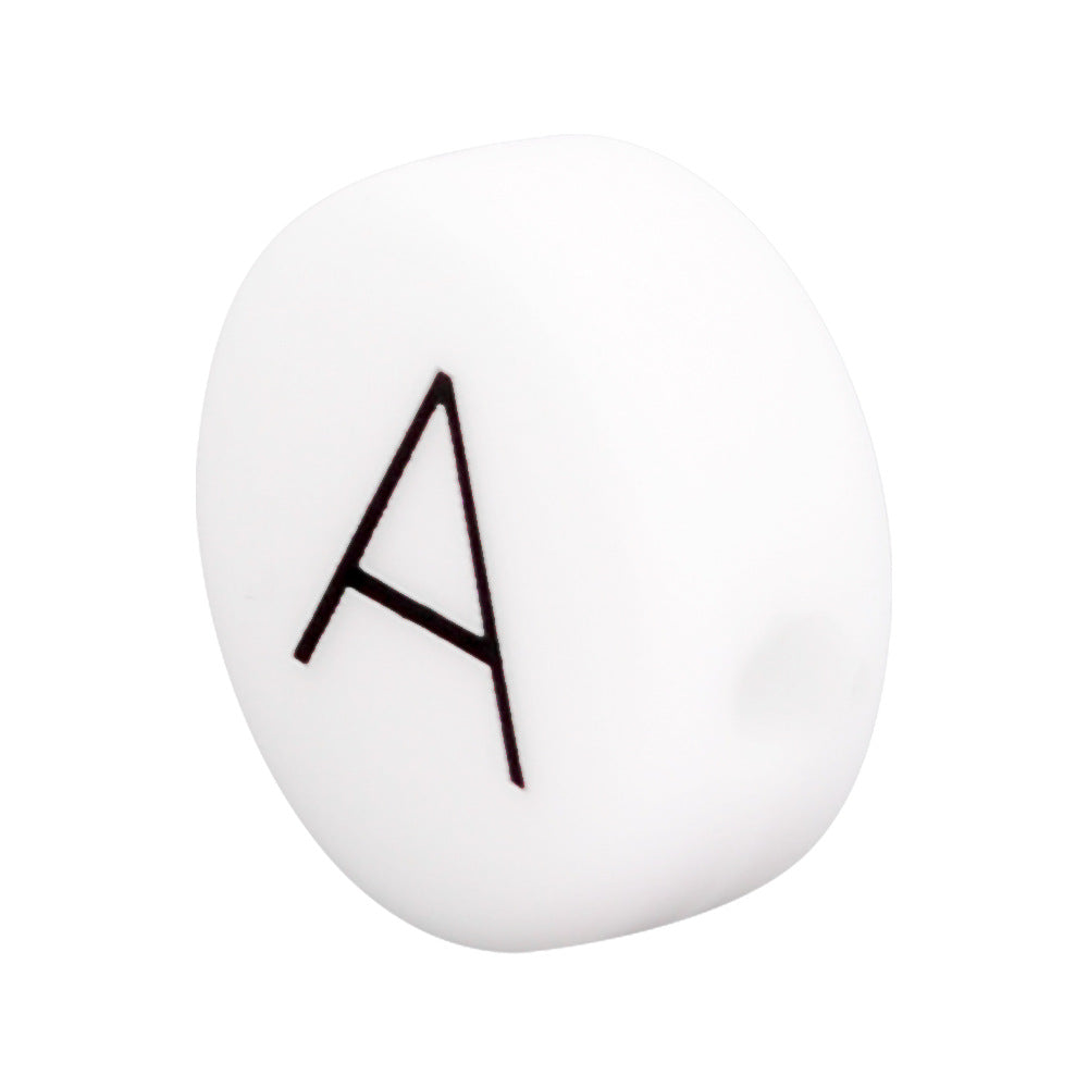 Wholesale 10PCS Silicone DIY Alphabet Beads