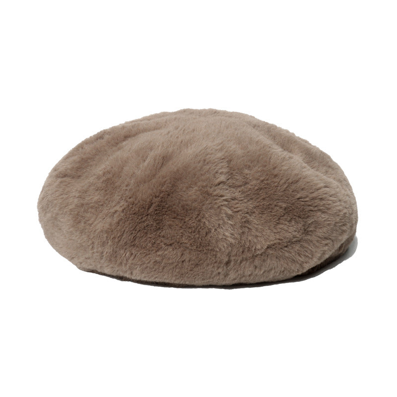 Wholesale Autumn and Winter Solid Color Furgora Beret
