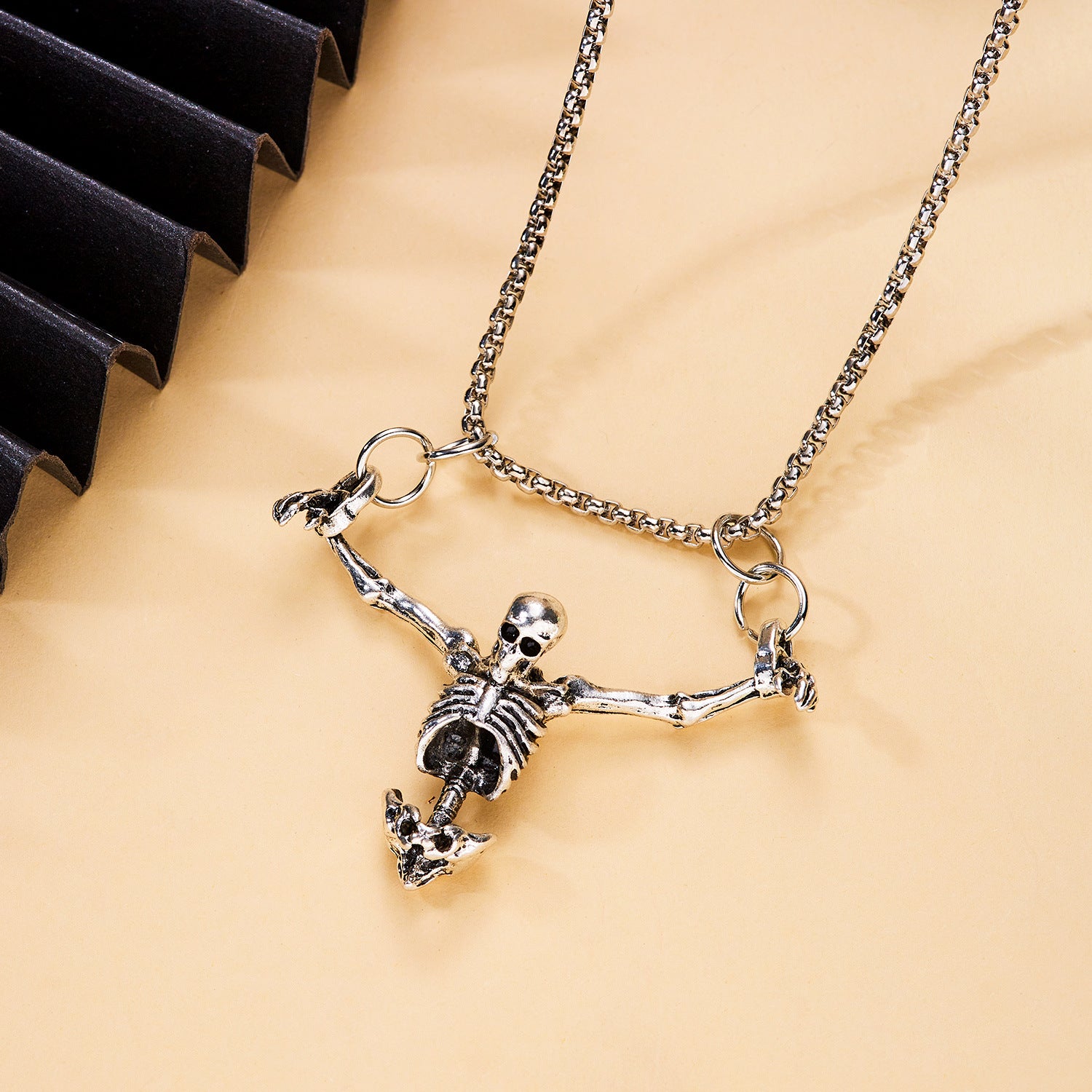 Wholesale Personalized Retro Halloween Punk Style Skull Necklace