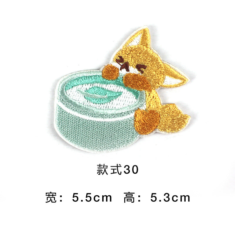 Wholesale Trendy Self Adhesive Astronaut Star Embroidered Patches Non Woven Fabric DIY Decorative For Bags Shoes Clothing Towels
