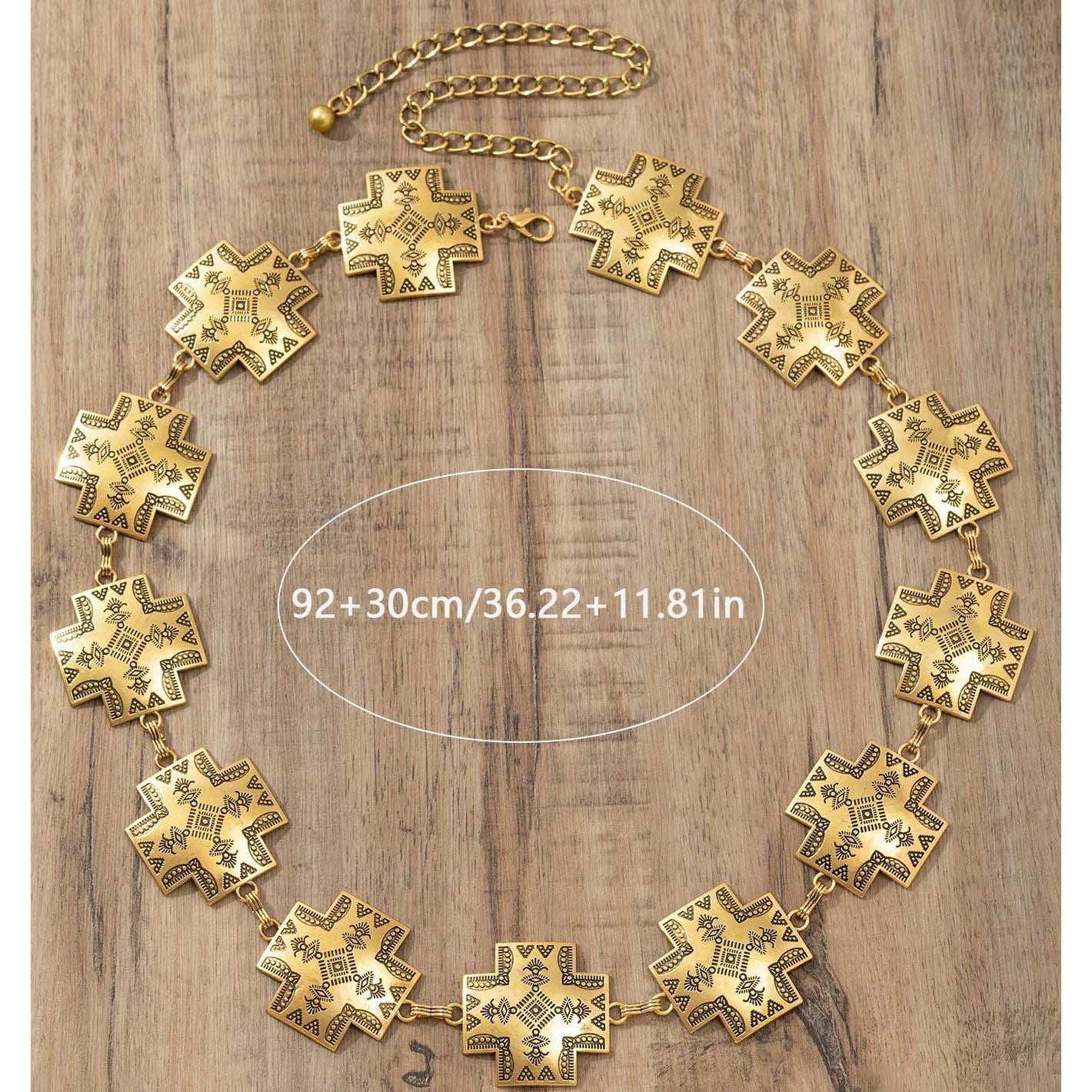 Wholesale Metal retro waist chain accessories versatile decorative belt dress jeans