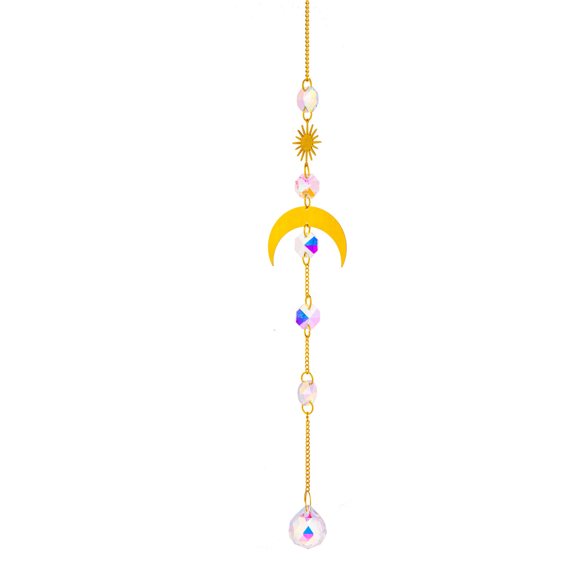 Wholesale Brass Crystal Wind Chime Sun Catcher Prism Ball Decoration