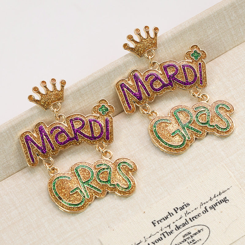 Wholesale Carnival Color Niche Design Sense Earrings for Women