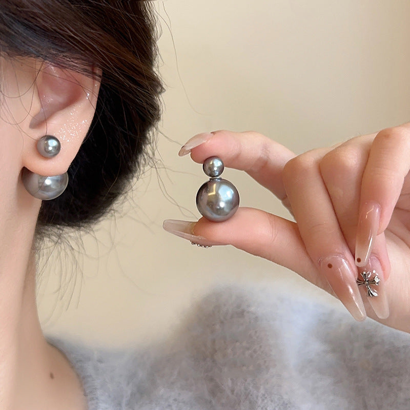 卸売両面パールイヤリング