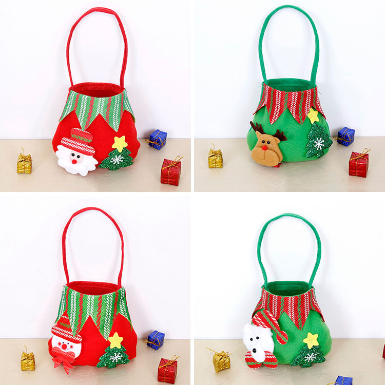 Wholesale Christmas Brushed Apple Bag Guest Gift Candy Packaging Bag