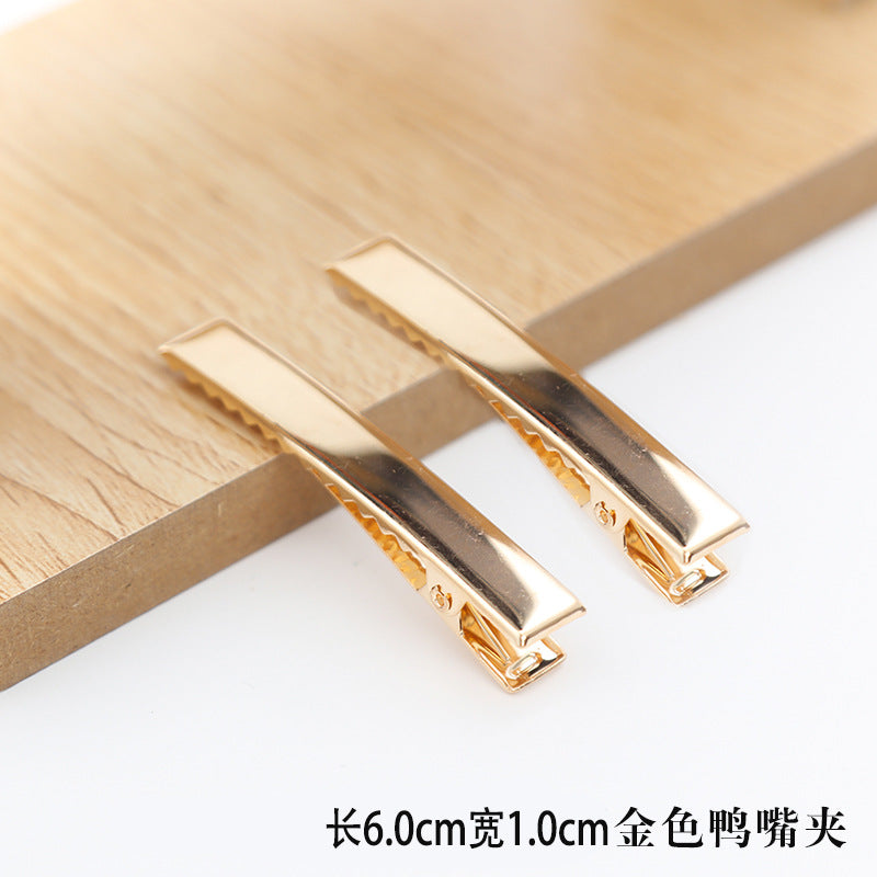 Wholesale 30pcs/pack Handmade Cream Glue DIY Word Clip Hairpin Material Package Accessories