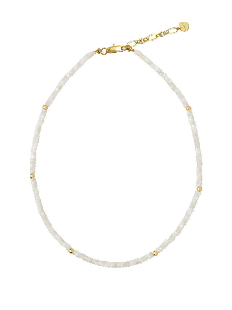 Wholesale Natural Colored Stones Hand Beaded Semi Precious Stones Multicolor Stackable Necklaces