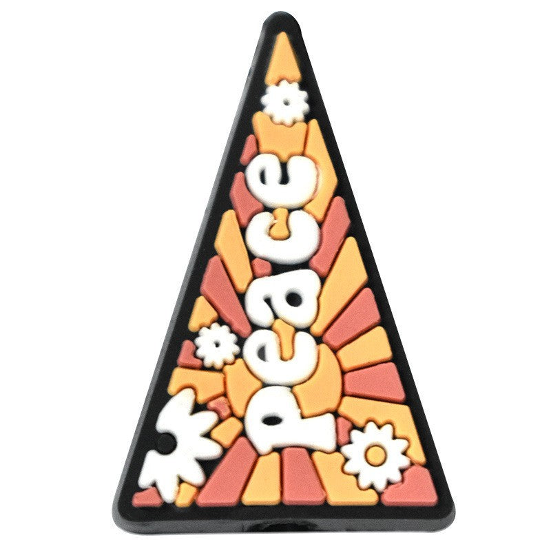 Wholesale Random 100pcs  Cartoon Love and Peace  Focal Beads