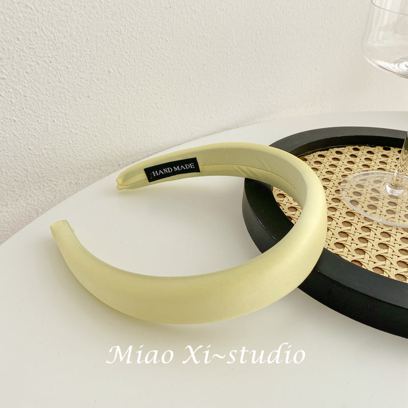 Wholesale of High-end Satin Sponge Summer Women's Fabric Headband