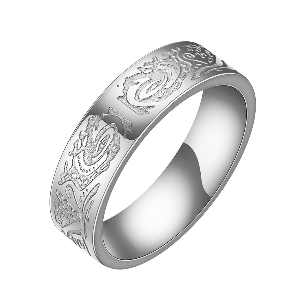 Wholesale Aztec Pattern Stainless Steel Ring