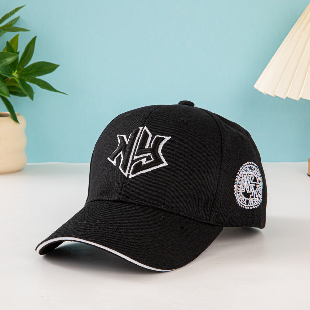 Wholesale Letter circular badge outdoor sun shading embroidered baseball cap