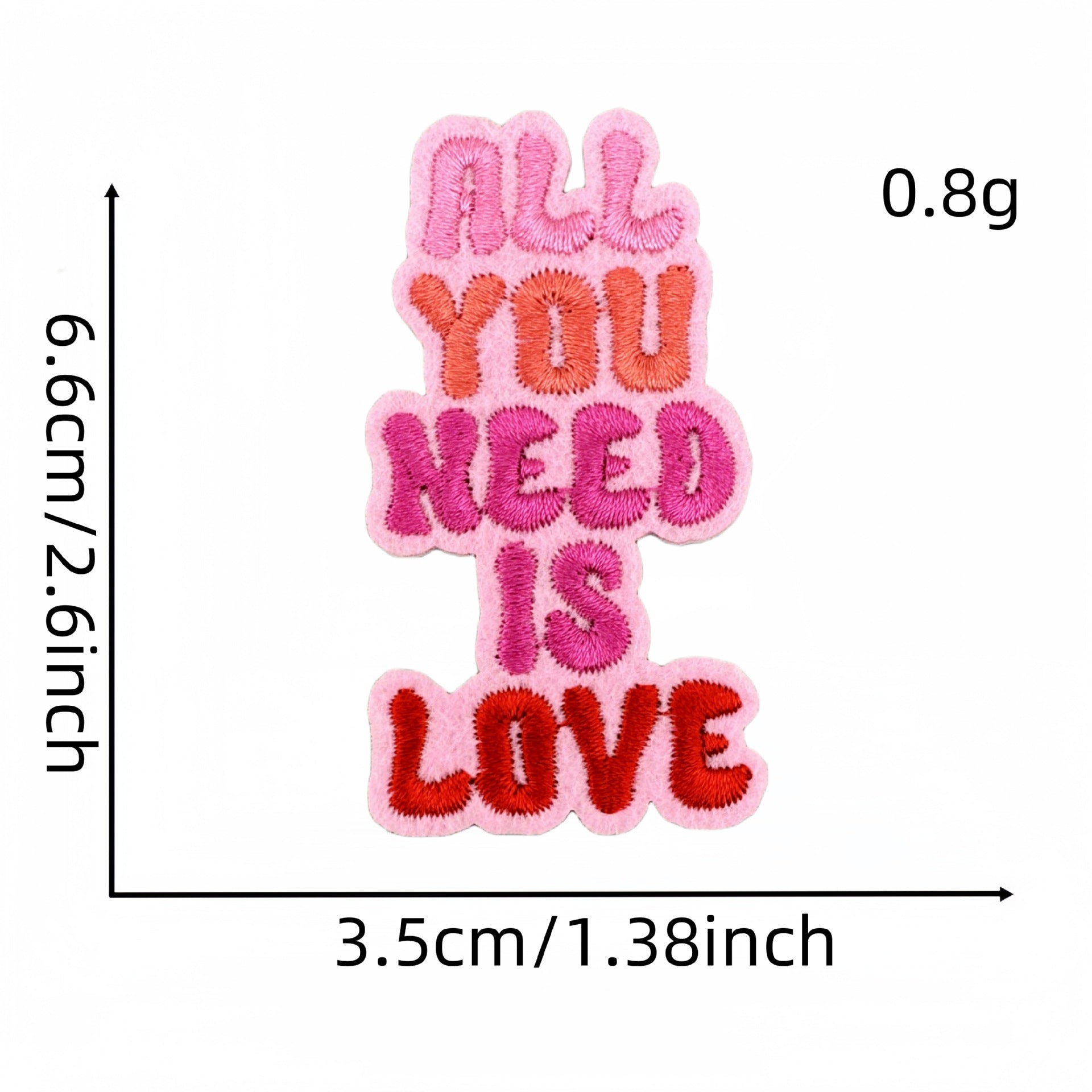 Wholesale Valentine' s Day Pink Love Cartoon Embroidery DIY Patches