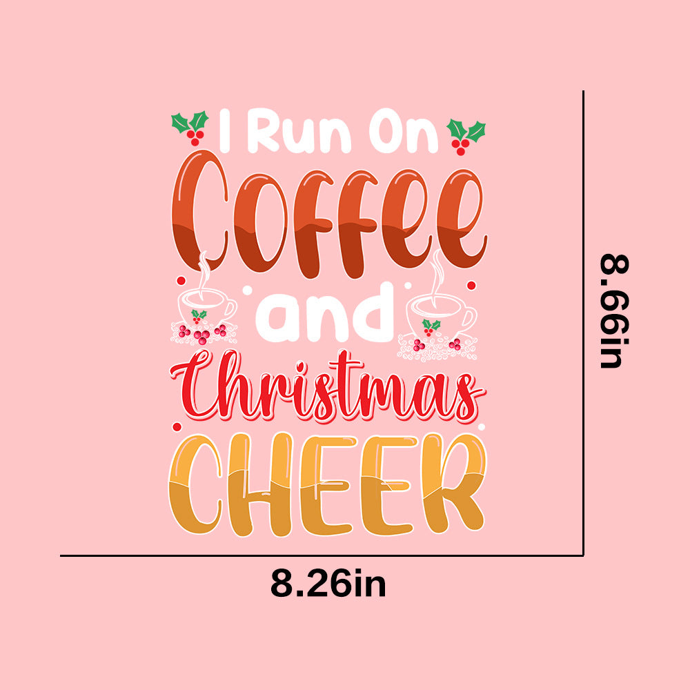 Wholesale  10pcs/pack Christmas pattern T-shirt heat transfer UV DTF ready-to-use transfer stickers