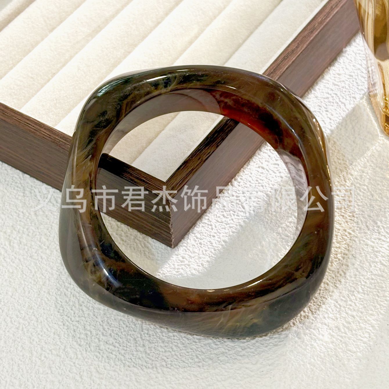 Wholesale marble pattern bracelet personality exaggerated acrylic geometric polygon