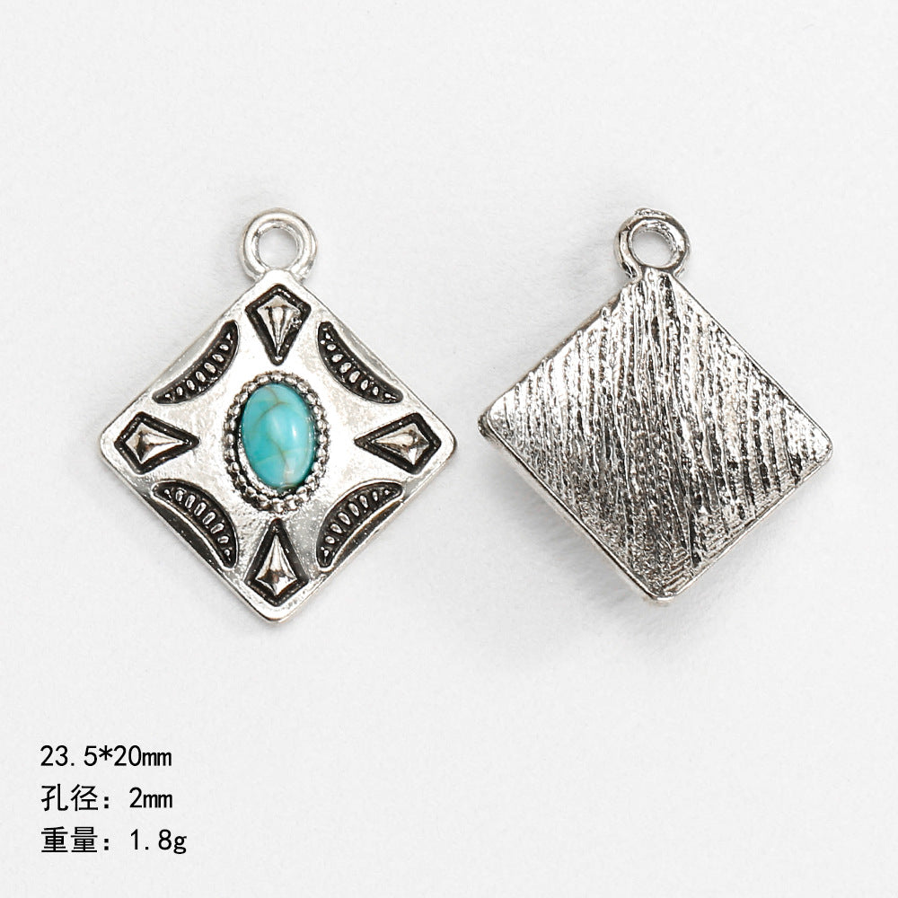 Wholesale Bohemian ethnic style turquoise inlaid necklace bracelet