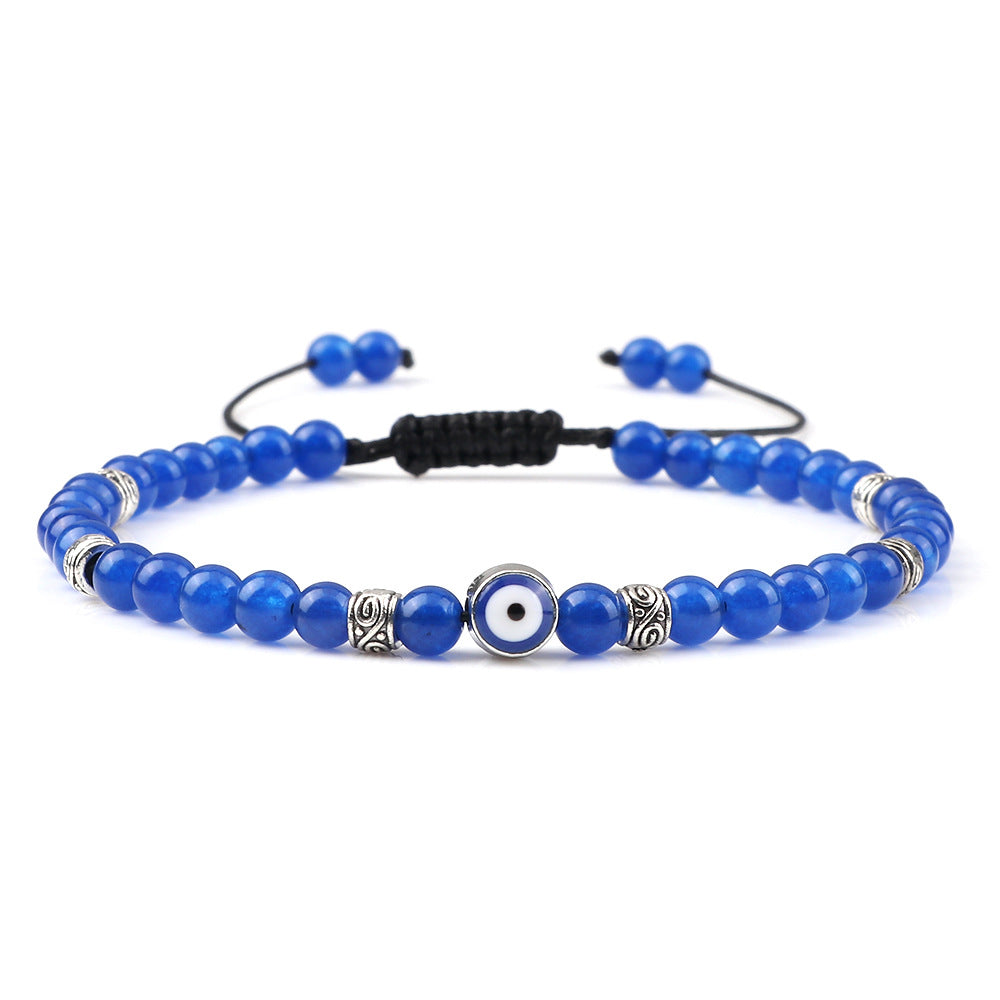 Wholesale Vintage Devil' s Eye Bead Weaving Bracelet