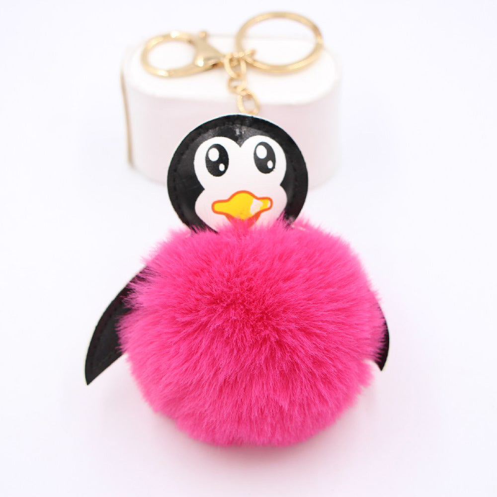 Wholesale Antarctic Cute Baby Penguin Plush Ball Pendant Keychain