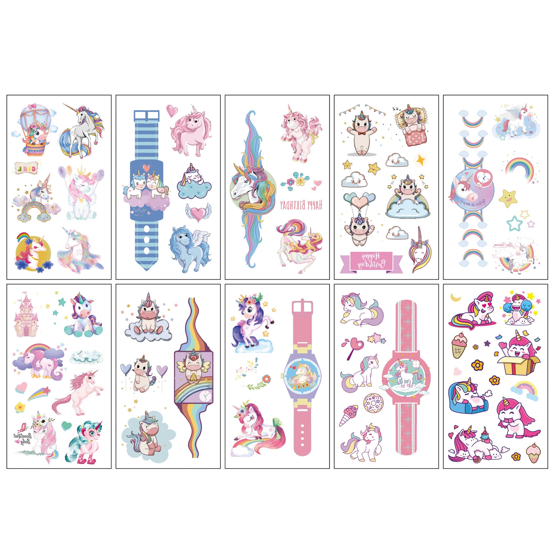 Wholesale 10pcs/sheet Children's cartoon little monster cute tattoo sticker