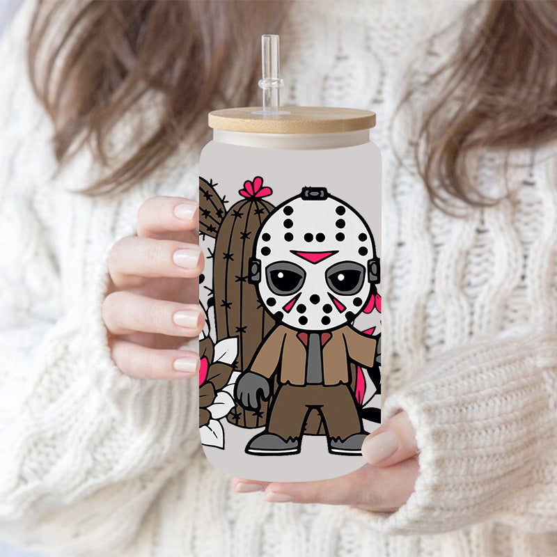 Wholesale Red Horror Series 16oz Cup UV DTF Wraps