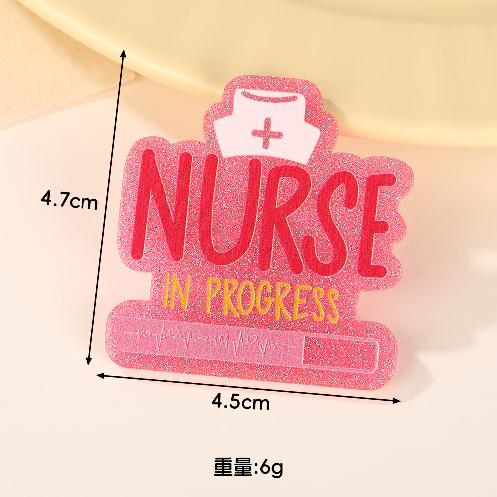 Wholesale 10pcs Cute cartoon medical Acrylic Flatback