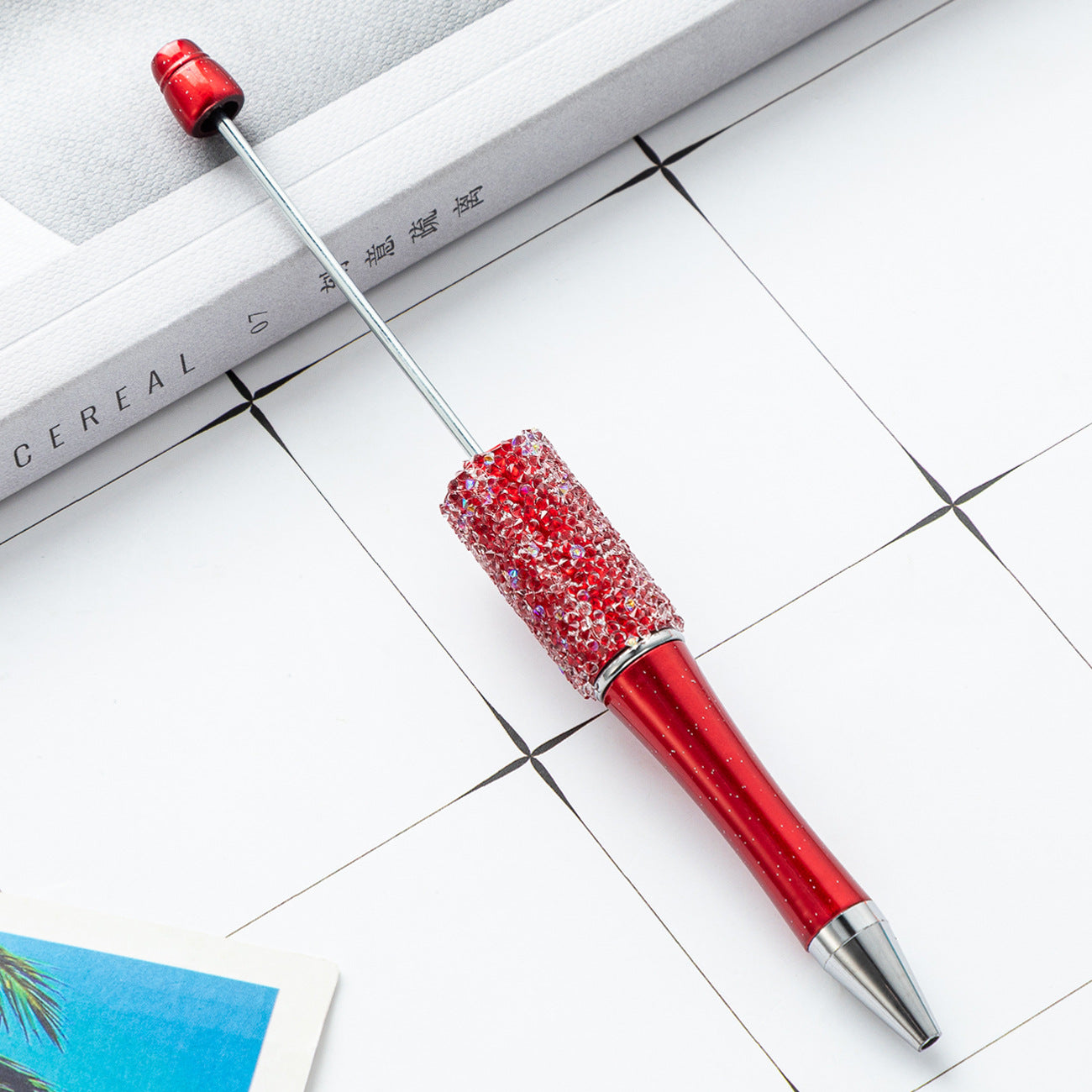 Wholesale Random 100pcs Beadable Pen Sugar Beadable Pens Rhinestone DIY Pens