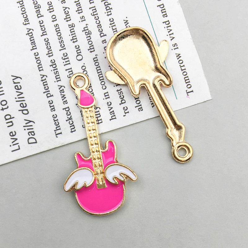 Wholesale 1 New Oil Dripping Alloy Colorful Simulation Apple Cherry DIY Pendant