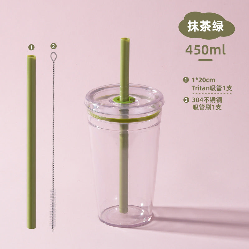 Wholesale Candy colored straw water cup