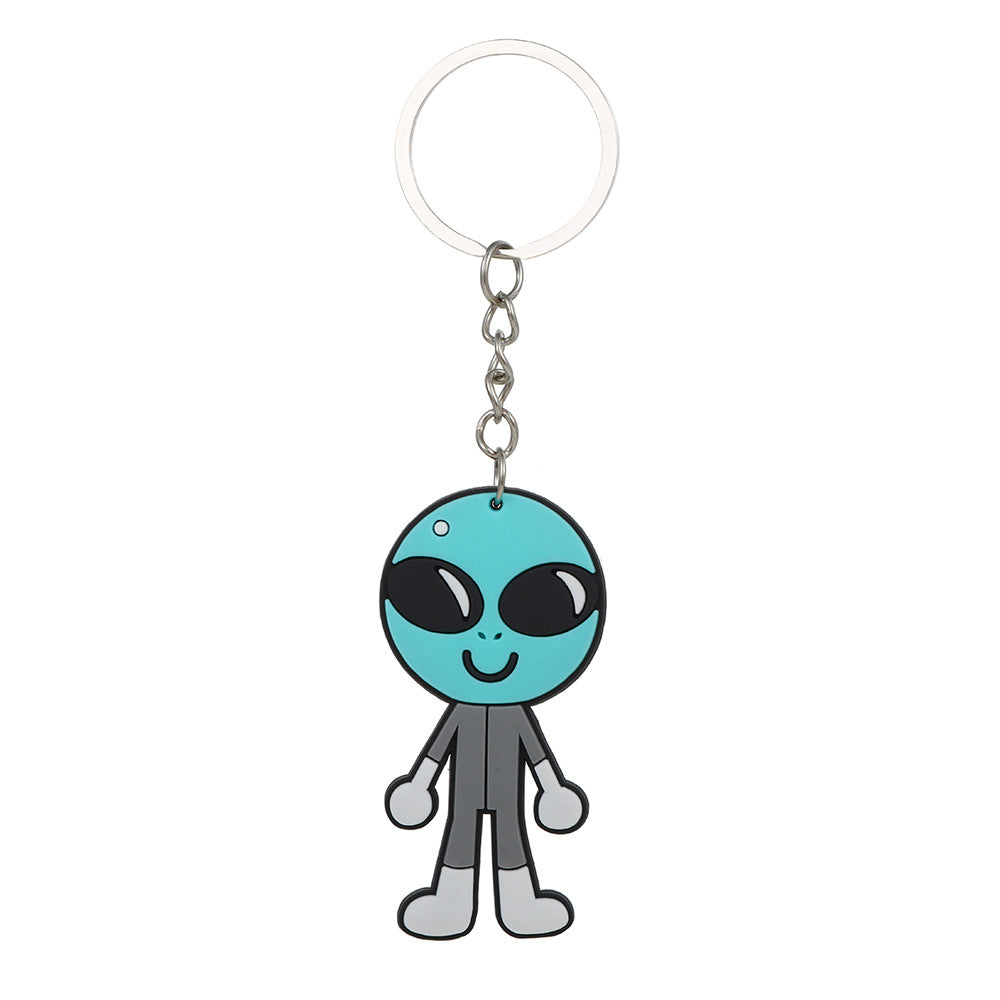 Wholesale PVC Soft Rubber Space Astronaut Keychains