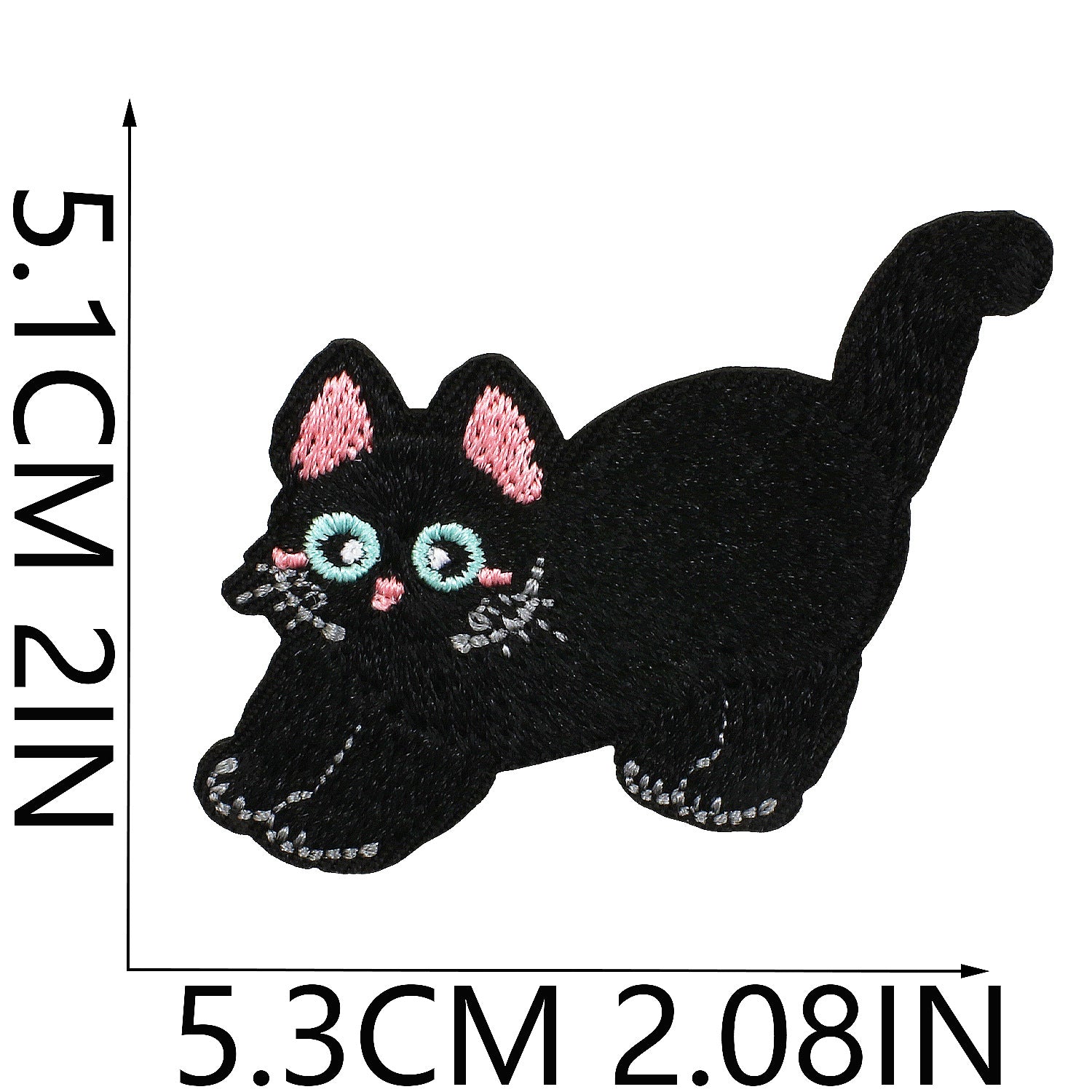 Wholesale Black Cat Series Embroidered Applique  DIY Patches