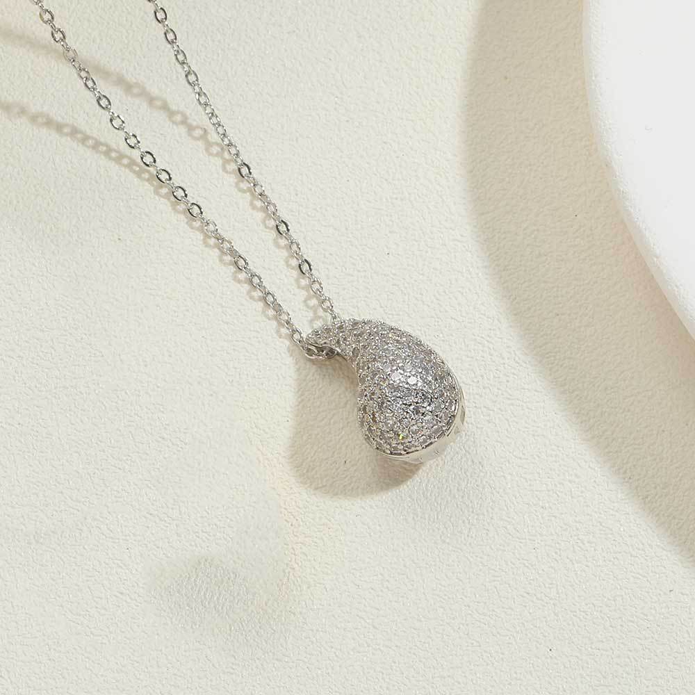 Wholesale Special Shaped Pentagram Water Drop Pendant Necklace