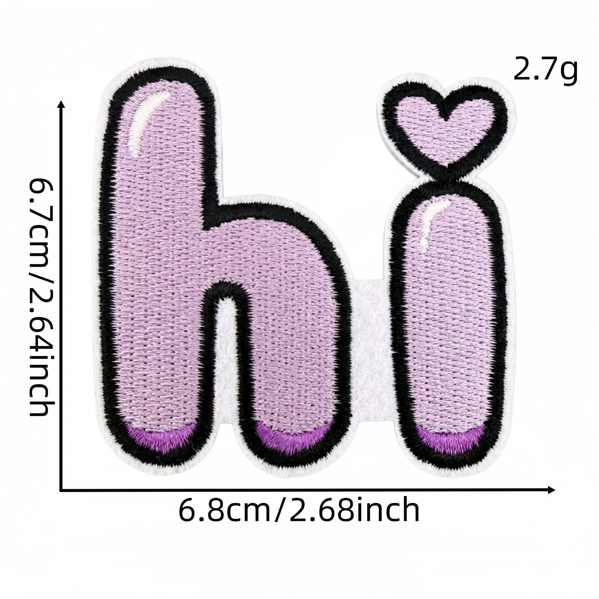 Wholesale Cartoon Hello Embroidered Patch For Everyday DIY Decoration Clothing Accessory