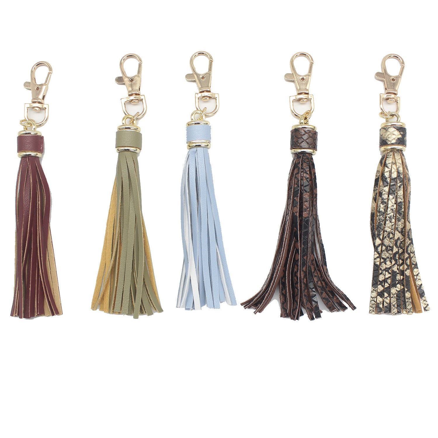 Wholesale Tassel Leather Braided Keychain