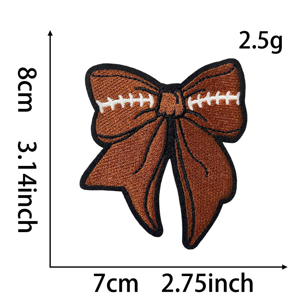 Wholesale Chic Football Mom Embroidered Iron On Patch Set DIY et Decorative Accent Resale Fashion Accessory OLY Exclusive