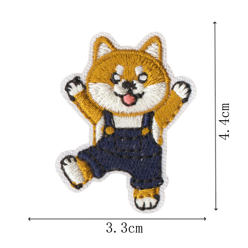 Wholesale Chic Embroidered Iron On Dog Patches 11 Piece Set Funny Dog Designs For Hats Bags DIY Crafts Boutique Resale