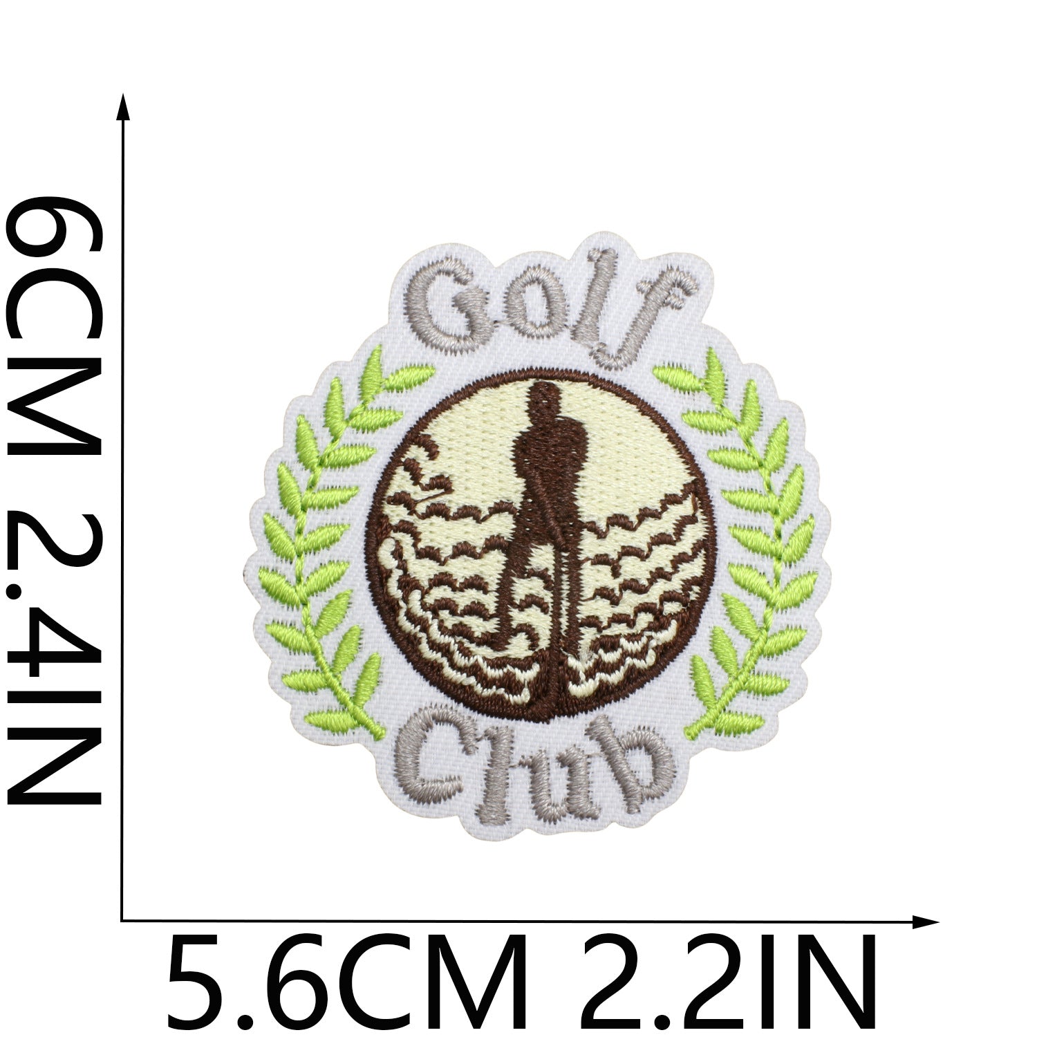 Wholesale Chic Golf Club Embroidered Patch Polyester Clothing Decorative Accent Casual Everyday Use