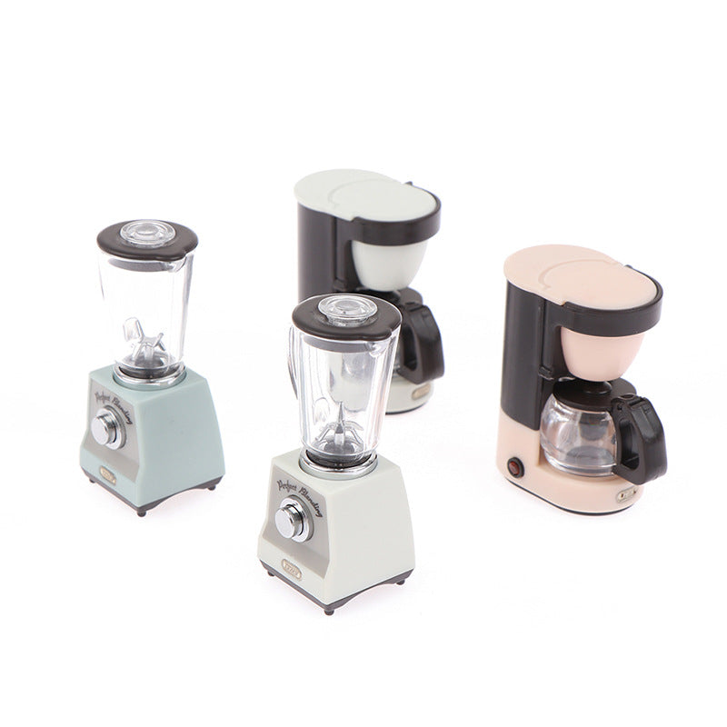 Wholesale 1:12 miniature model scene food play micro juicer coffee machine