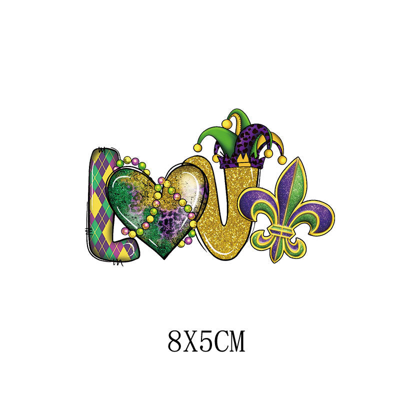 Wholesale Carnival Printed Hot Stamps   UV DTF Ready to Press Transfers Wraps