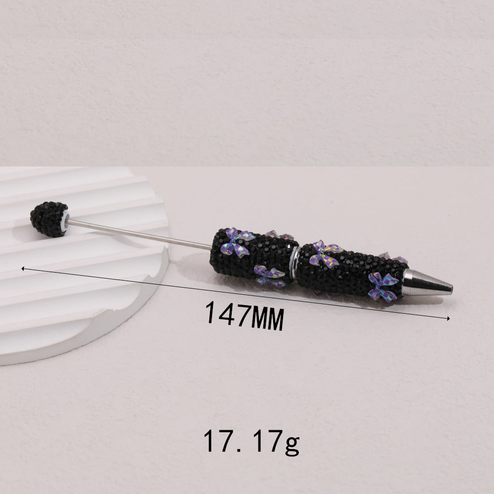 Wholesale  5pcs Butterfly Soft Clay Full Diamond Fancy Beadable Pens